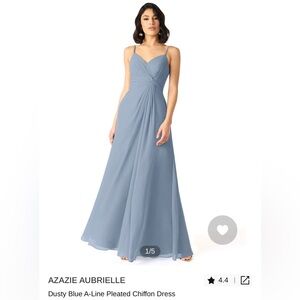 Azazie bridesmaid dress. Size:14. Color:Dusty Blue